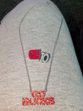3/$25 Ohio State Necklace And Earrings
